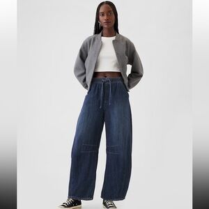 Gap Mid Rise Easy Horseshoe Jeans Dark Indigo